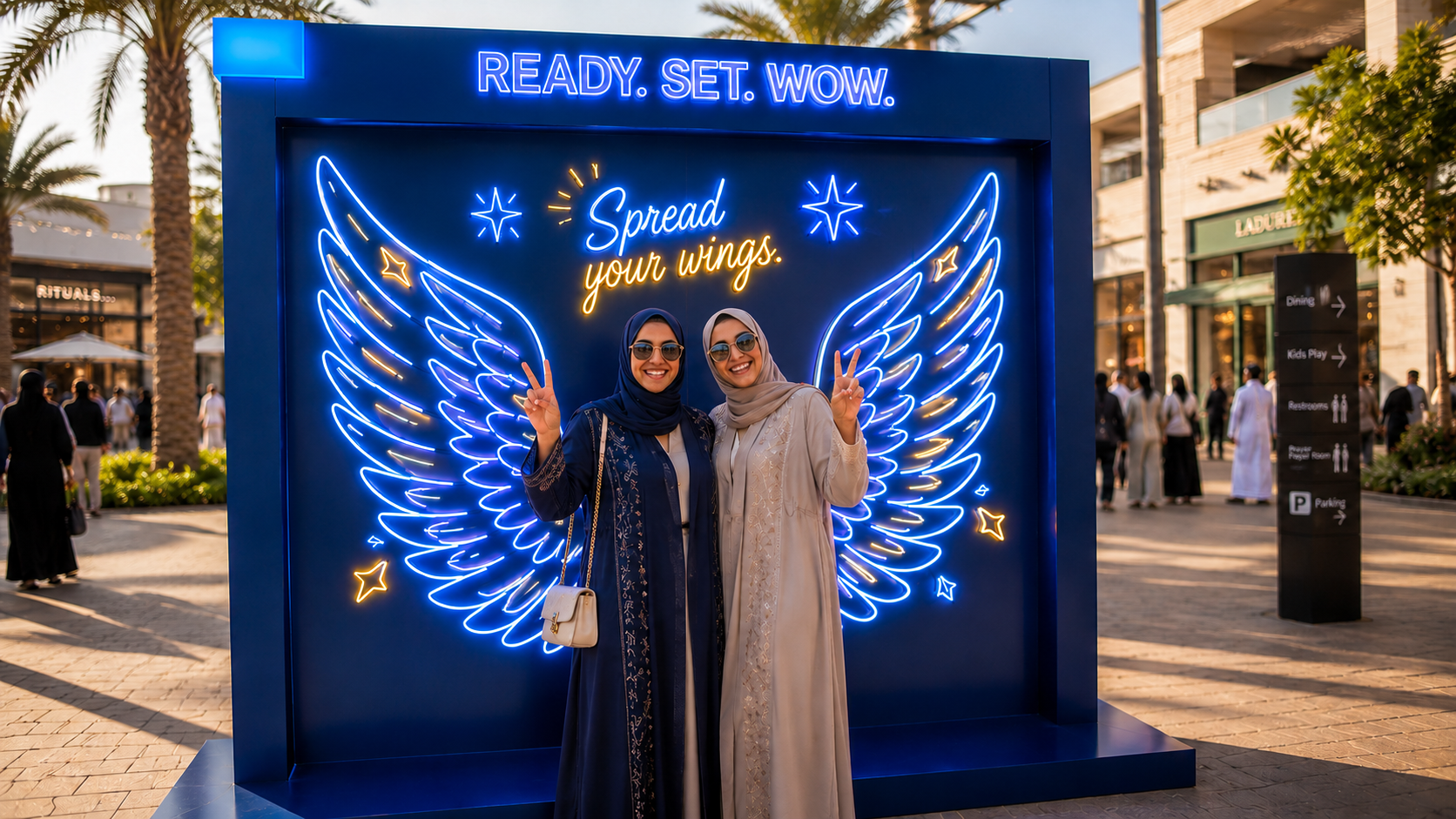 Selfie moments WOW® Station experience